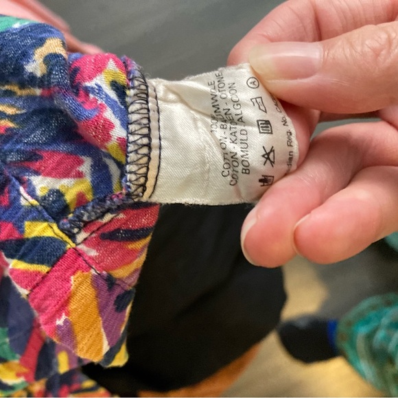 Jaeger colourful abstract rainbow button up shirt vintage size large (38) - Picture 6 of 8